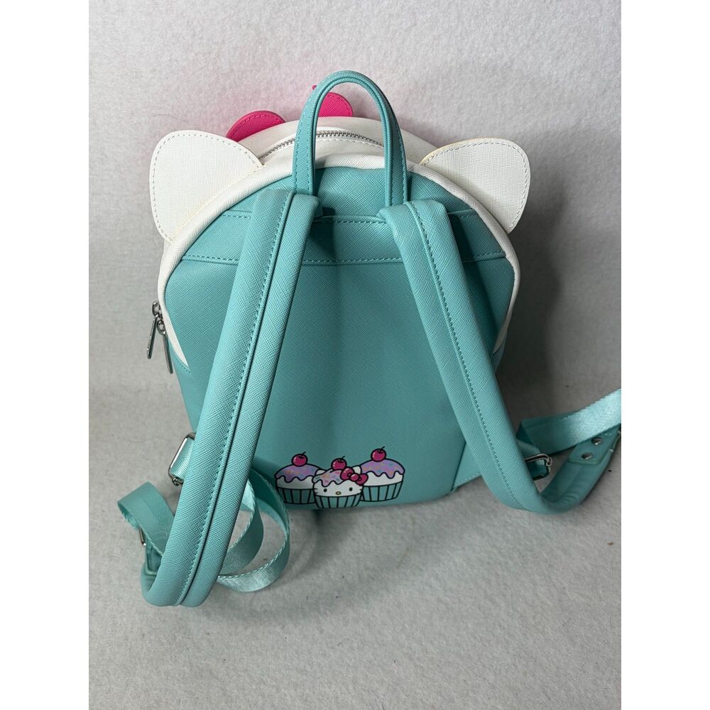 Loungefly Sanrio Hello Kitty cupcake mini backpack pastel colors and wallet - Picture 3 of 11